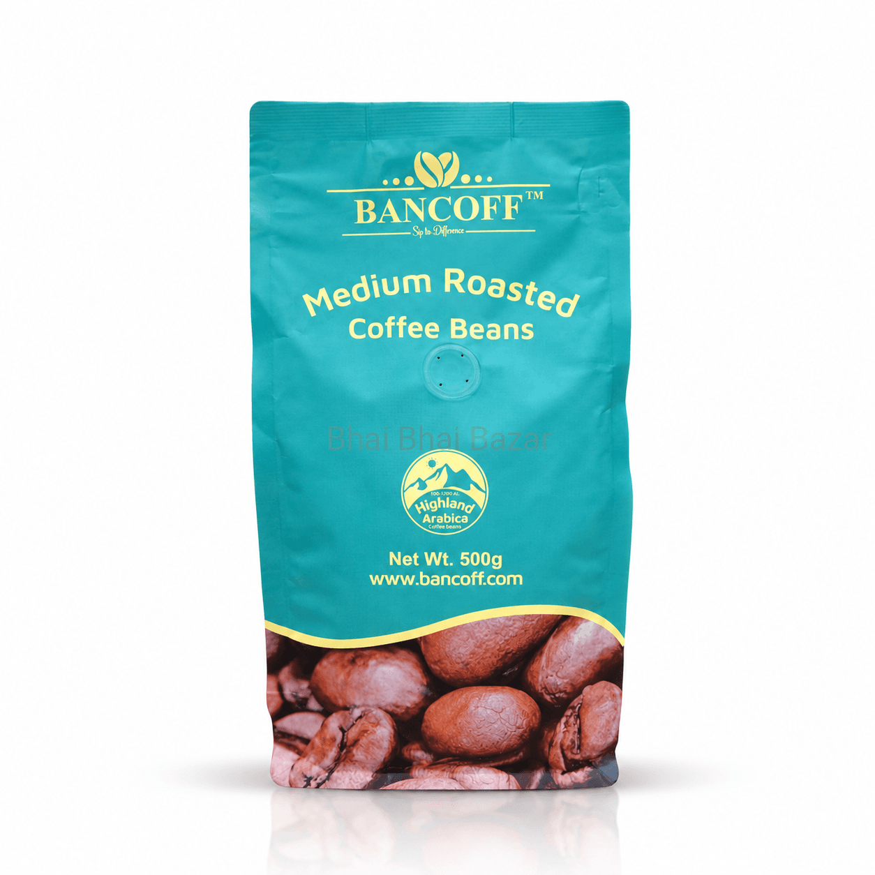 Bancofe_Medium Roasted_500g BANCOFF Medium Roasted Coffee Beans 500g - Image 1